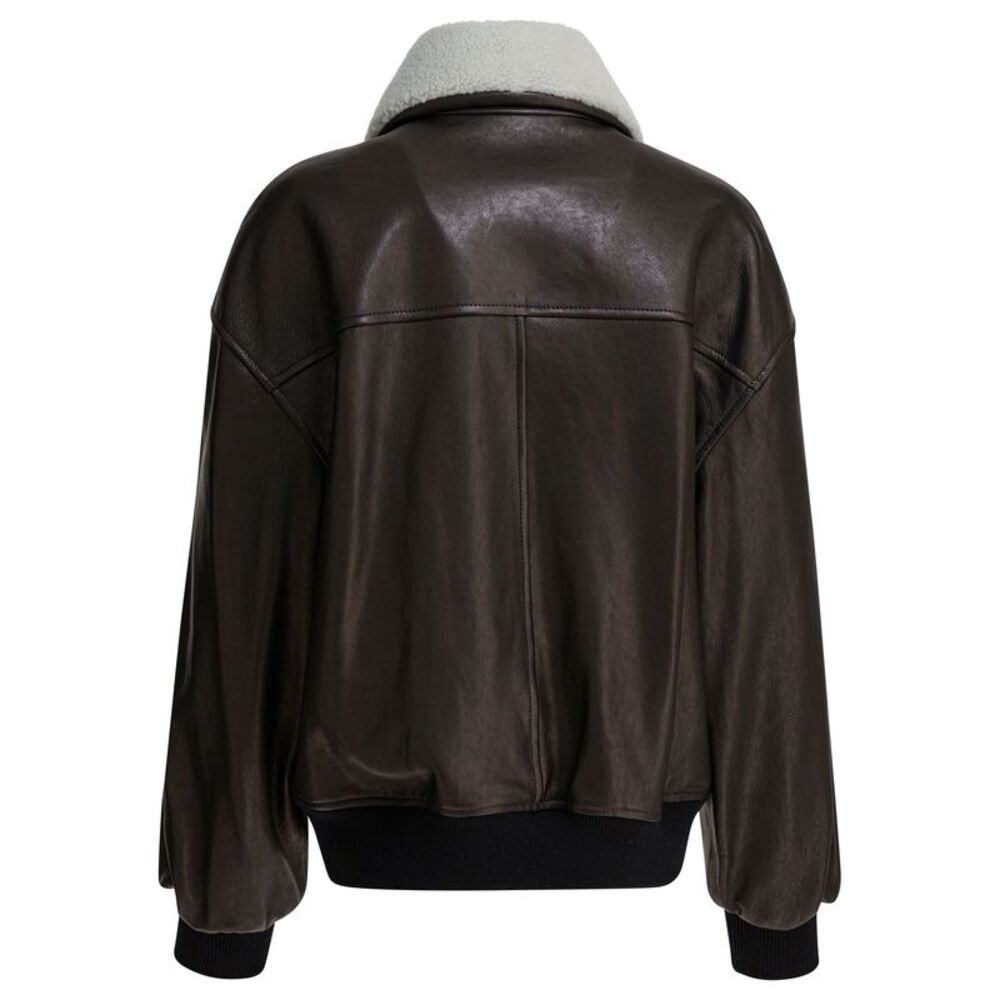 Khaite Women "Shellar" Leather Jacket - Picture 2 of 4